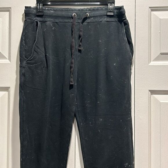 CHRLDR Distressed Black Jogger Sweatpants, Size Large - Picture 2 of 7